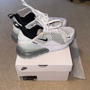 Nike Air Max 270 White and Black Shoes